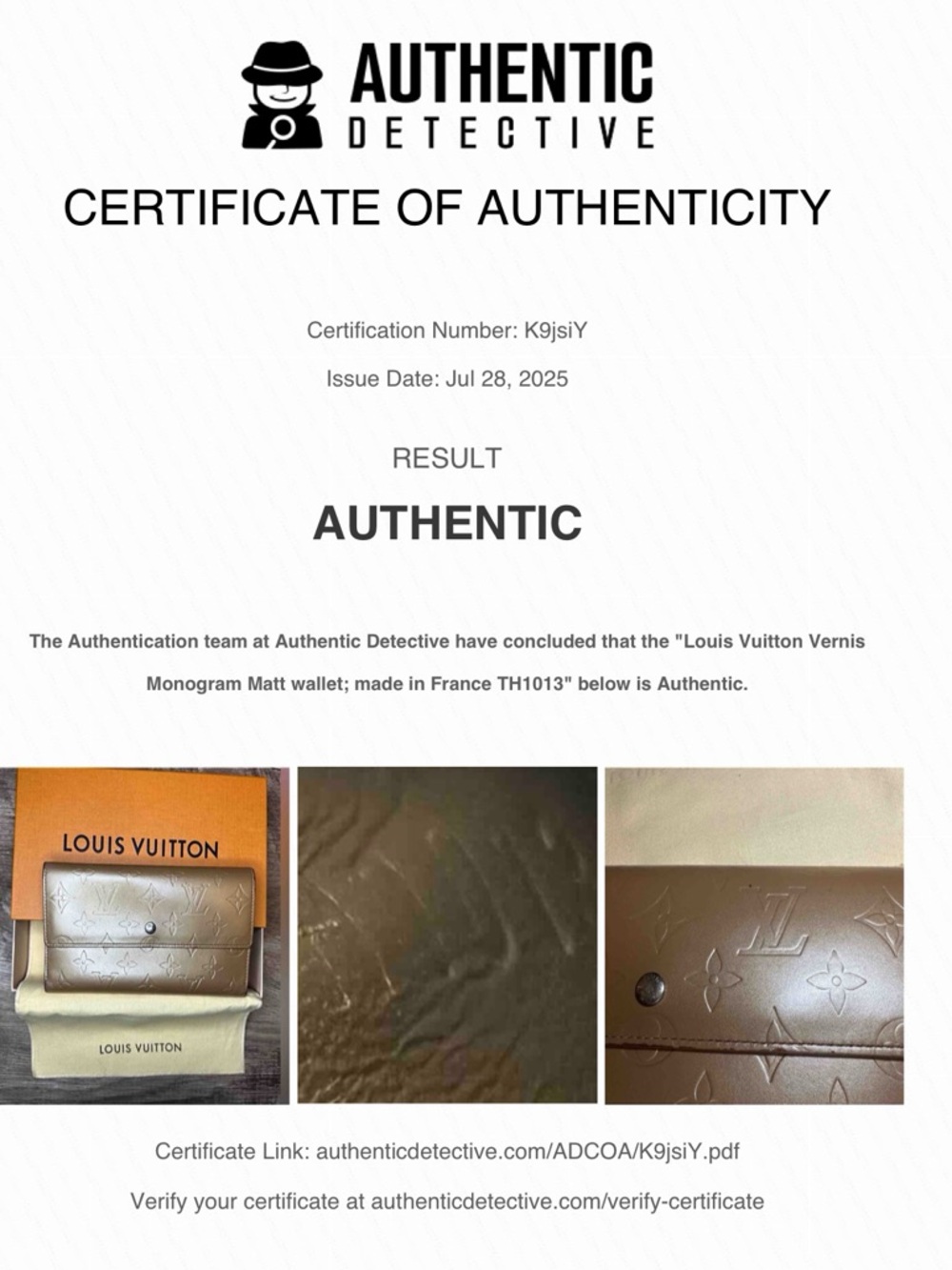 Louis Vuitton Matte Gold Monogram Long Wallet. Rare - Picture 14 of 14